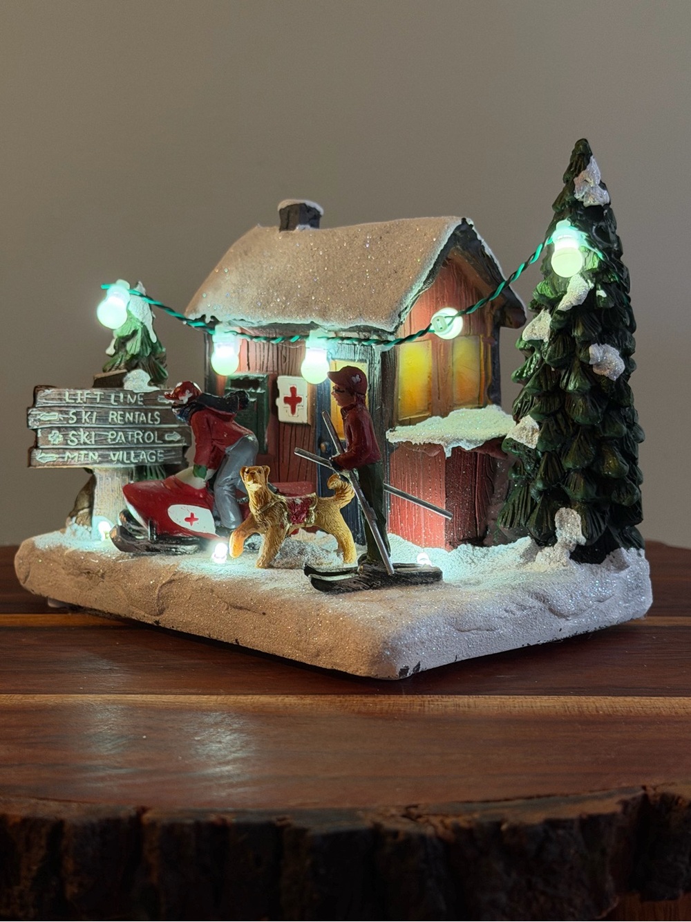 St Nicholas Square Ski Patrol Christmas Village Lighted 2021 - Picture 9 of 12